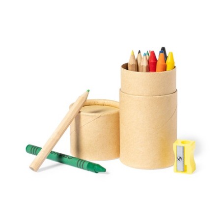 Set de fournitures scolaires personnalisées s pas cher Pixi Matières : carton recyclé objet promotionnel éco-responsable