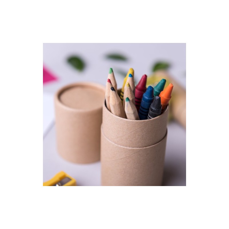 Set de fournitures scolaires personnalisées s pas cher Pixi Matières : carton recyclé cadeau collaborateur premium