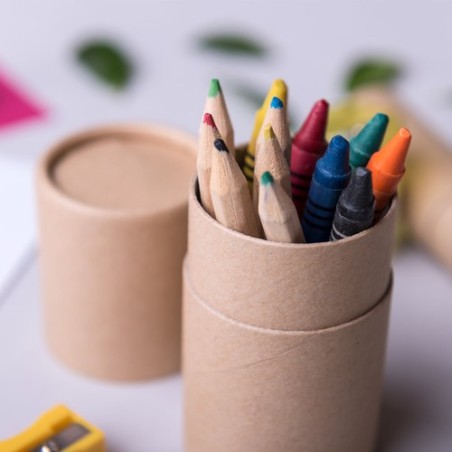 Set de fournitures scolaires personnalisées s pas cher Pixi Matières : carton recyclé cadeau collaborateur premium