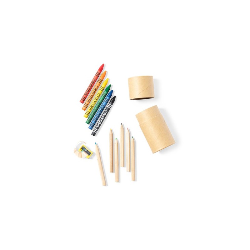Set de fournitures scolaires personnalisées s pas cher Pixi Matières : carton recyclé cadeau client original