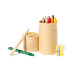 Set de fournitures scolaires personnalisées s pas cher Pixi Matières : carton recyclé marquage couleur éclatante