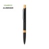 Stylo Éco-responsable en Aluminium et Bambou Personnalisé - Lantasker Matières : bambou Couleurs : blanc cadeau collaborateur pr