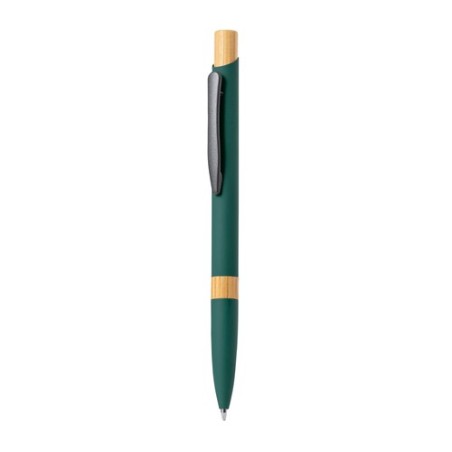 Stylo Éco-responsable en Aluminium et Bambou Personnalisé - Lantasker Matières : bambou Couleurs : gris personnalisable avec vot