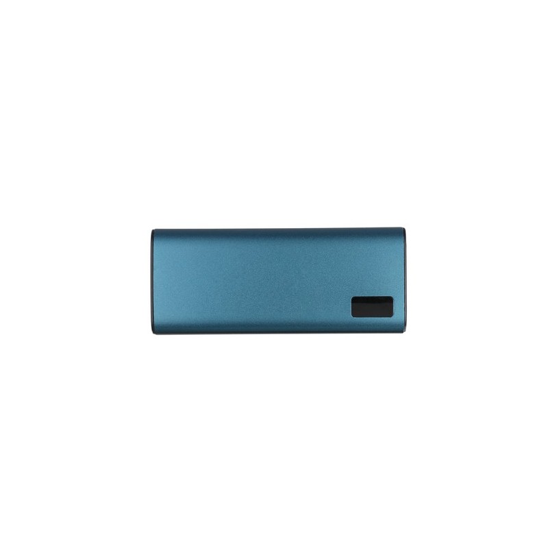 Power Bank  personnalisé pas cher Hampton Matières : aluminium recyclé  Couleurs : bleu personnalisable avec votre logo