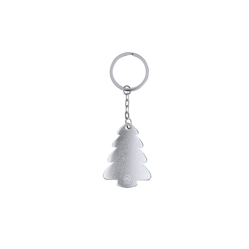 Porte-clés personnalisé pas cher Shappier Matières : aluminium recyclé  Couleurs : argenté personnalisable avec votre logo