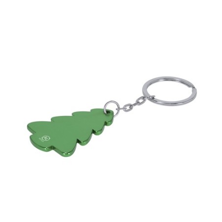Porte-clés personnalisé pas cher Shappier Matières : aluminium recyclé  Couleurs : argenté objet promotionnel éco-responsable