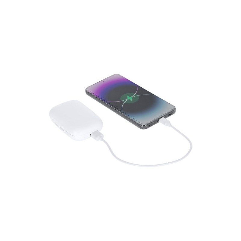 Écouteurs personnalisés Power Bank s Haxel pas cher Couleurs : noir cadeau client original