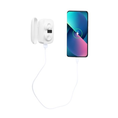 Écouteurs personnalisés Power Bank s Haxel pas cher Couleurs : blanc livraison express 24h 48h