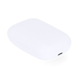 Écouteurs personnalisés Power Bank s Haxel pas cher Couleurs : blanc cadeau collaborateur premium