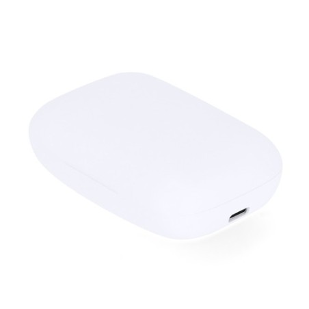 Écouteurs personnalisés Power Bank s Haxel pas cher Couleurs : blanc cadeau collaborateur premium