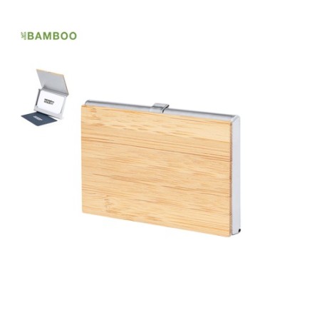 Porte-Cartes Éco-responsable Personnalisé Élégance pas cher Eltanin Matières : bambou