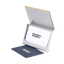 Porte-Cartes Éco-responsable Personnalisé Élégance pas cher Eltanin Matières : bambou impression haute définition