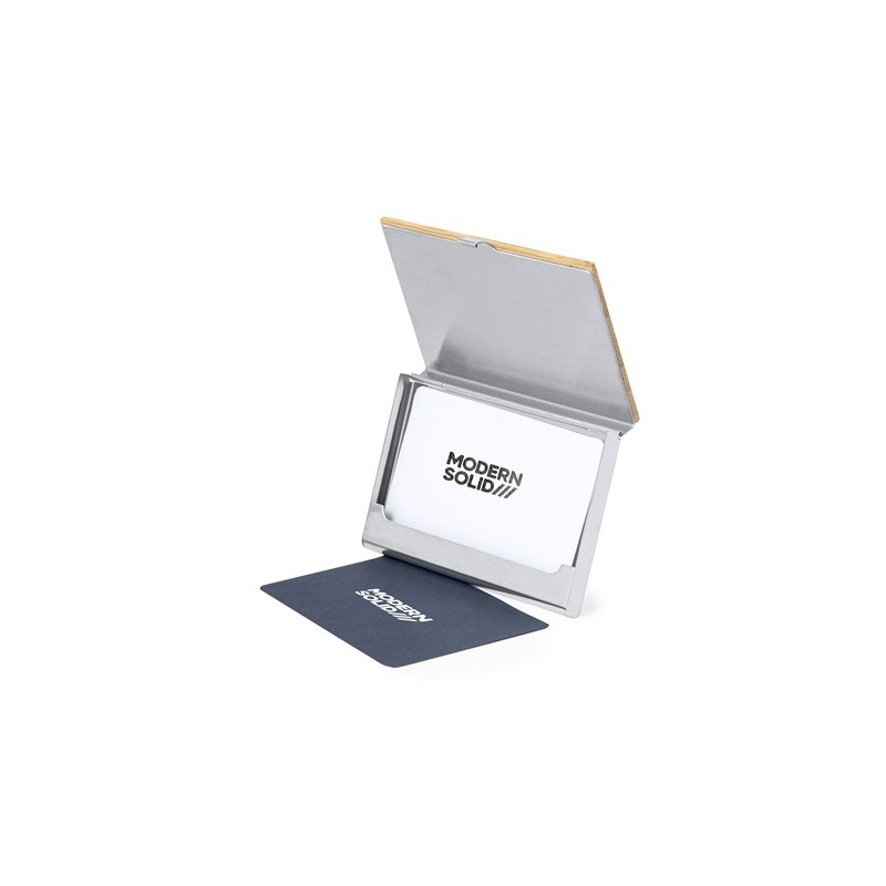 Porte-Cartes Éco-responsable Personnalisé Élégance pas cher Eltanin Matières : bambou impression haute définition