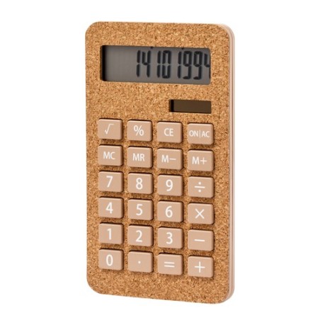 Calculatrice Éco-responsable Pratique Personnalisée pas cher - Seste Matières : liège cadeau entreprise pas cher