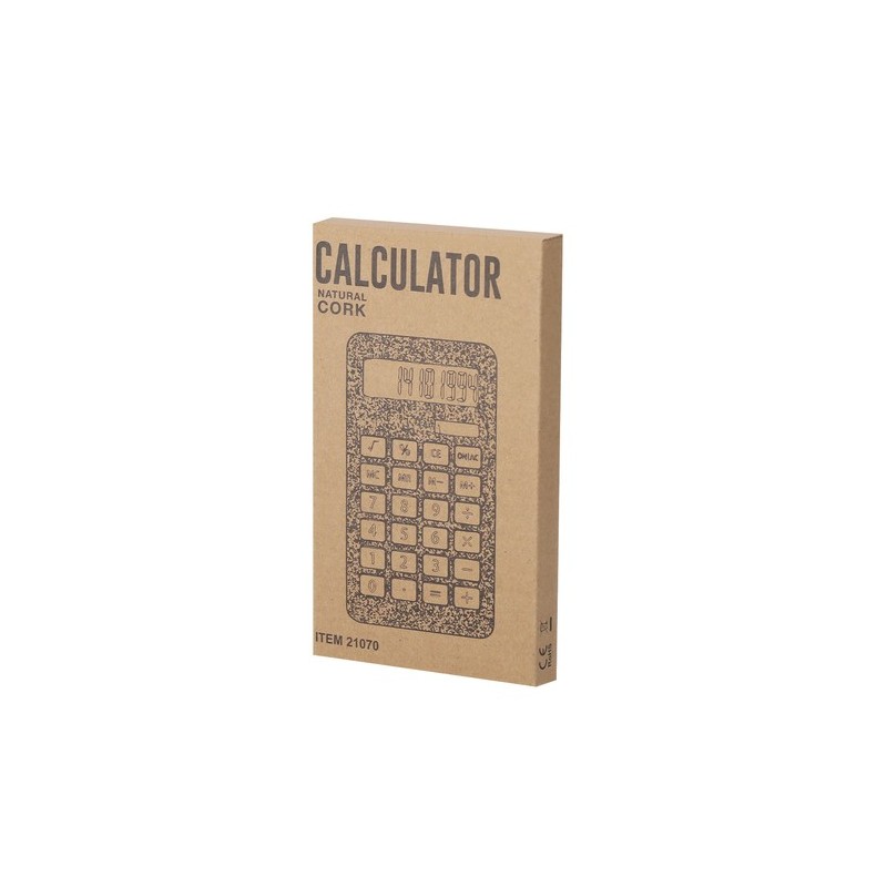 Calculatrice Éco-responsable Pratique Personnalisée pas cher - Seste Matières : liège impression haute définition