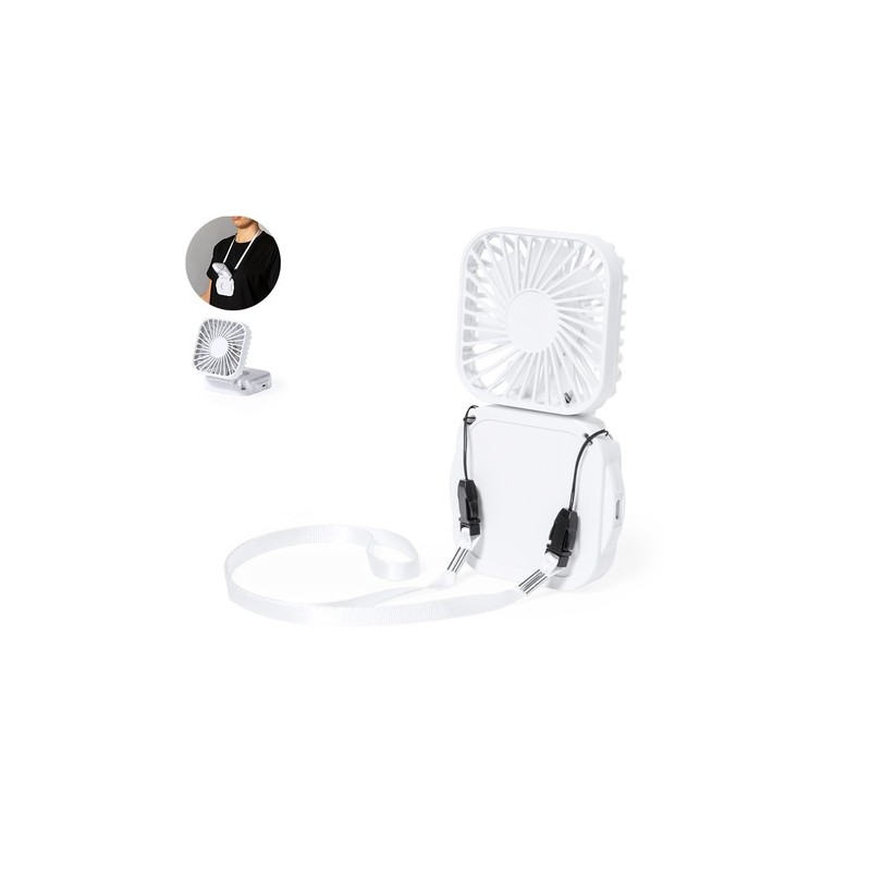 Ventilateur Portable Personnalisé Idéal pour l'Été à Prix Abordable - Benard Couleurs : blanc personnalisable avec votre logo