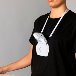 Ventilateur Portable Personnalisé Idéal pour l'Été à Prix Abordable - Benard Couleurs : blanc goodies publicitaire événementiel