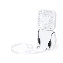 Ventilateur Portable Personnalisé Idéal pour l'Été à Prix Abordable - Benard Couleurs : blanc marquage laser ultra précis