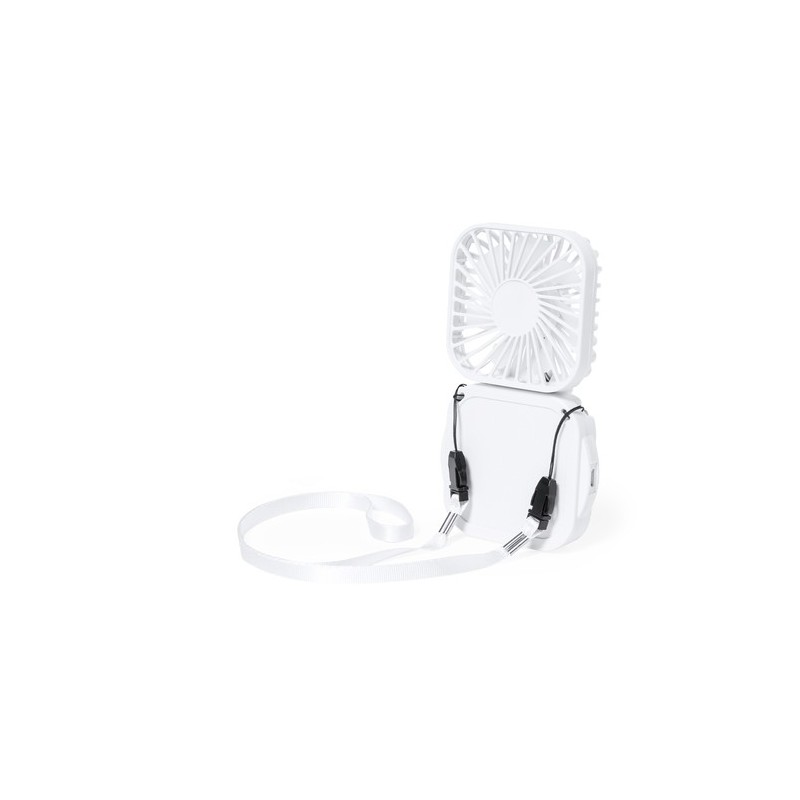 Ventilateur Portable Personnalisé Idéal pour l'Été à Prix Abordable - Benard Couleurs : blanc marquage laser ultra précis