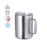 Tasse Isotherme Éco-responsable Personnalisée Thermique - Dovery Couleurs : argenté Matières : acier inoxydable recyclé personna