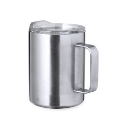 Tasse Isotherme Éco-responsable Personnalisée Thermique - Dovery Couleurs : argenté Matières : acier inoxydable recyclé cadeau e