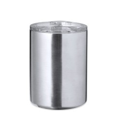 Tasse Isotherme Éco-responsable Personnalisée Thermique - Dovery Couleurs : argenté Matières : acier inoxydable recyclé impressi