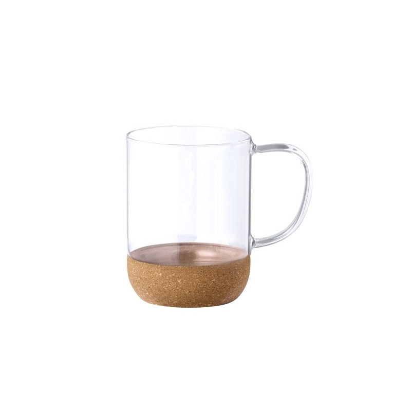 Tasse Personnalisable en Verre Saryne Matières : liège Couleurs : noir personnalisation rapide en France