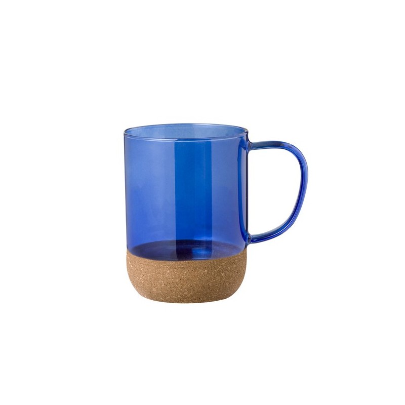 Tasse Personnalisable en Verre Saryne Matières : liège Couleurs : noir cadeau client original
