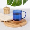Tasse Personnalisable en Verre Saryne Matières : liège Couleurs : rouge goodies entreprise design