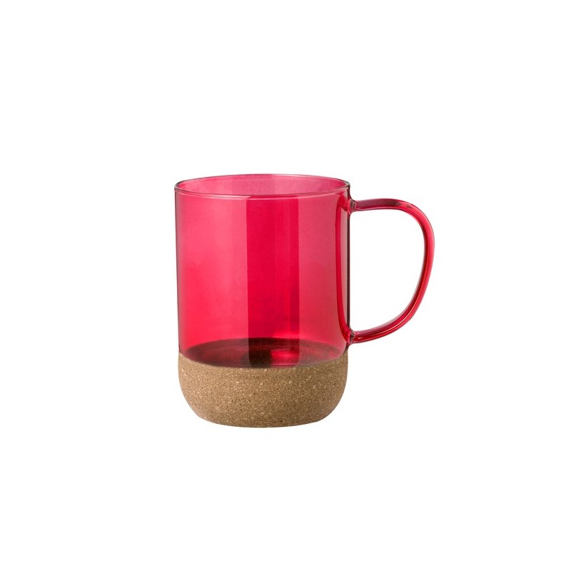 Tasse Personnalisable en Verre Saryne Matières : liège Couleurs : transparent objet publicitaire robuste