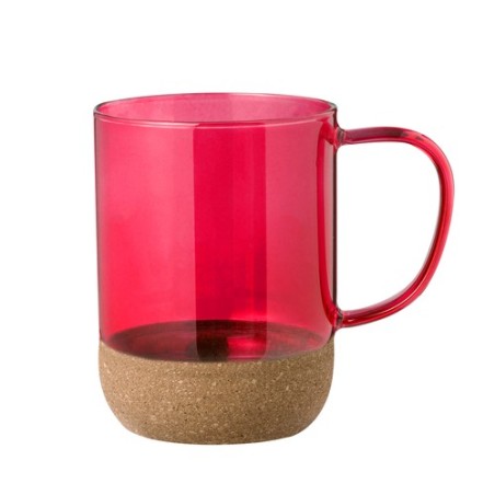 Tasse Personnalisable en Verre Saryne Matières : liège Couleurs : transparent objet publicitaire robuste
