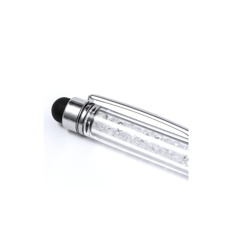Stylet Éco-responsable Pointeur Personnalisé Bille Loev Matières : bambou Couleurs : blanc goodies publicitaire événementiel