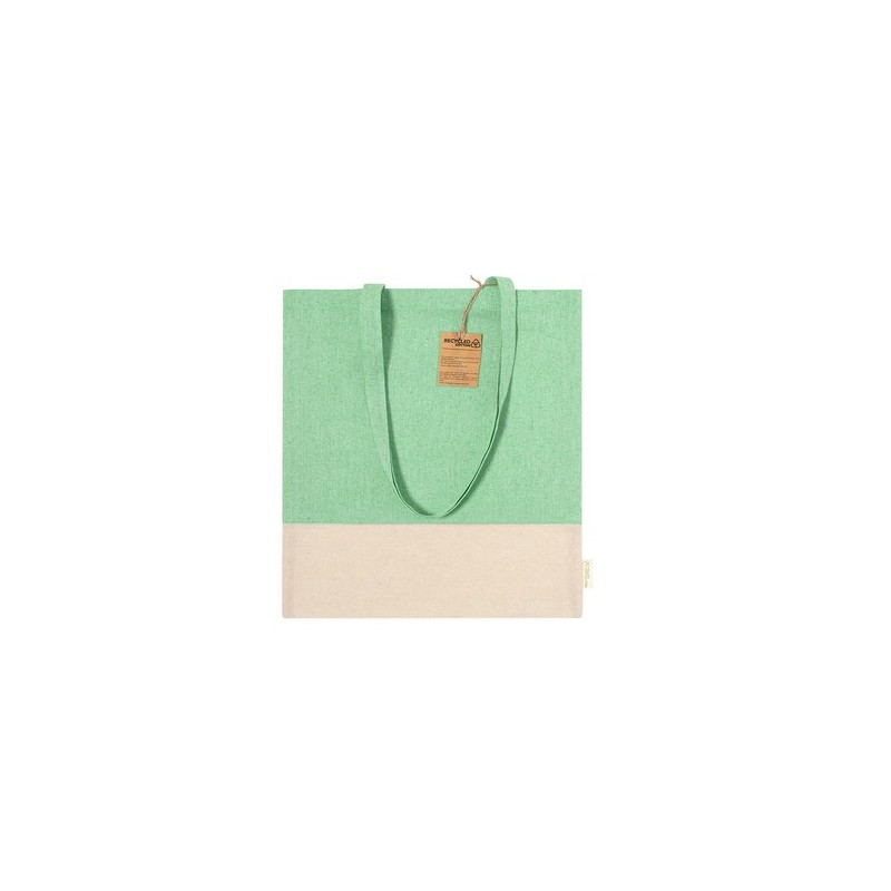 Sac Éco-responsable Pratique Personnalisé à Prix Bas Skadi Matières : coton recyclé Couleurs : bleu objet promo petit budget