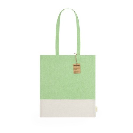 Sac Éco-responsable Pratique Personnalisé à Prix Bas Skadi Matières : coton recyclé Couleurs : bleu goodies publicitaire durable