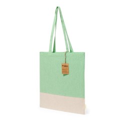 Sac Éco-responsable Pratique Personnalisé à Prix Bas Skadi Matières : coton recyclé Couleurs : vert marquage couleur éclatante