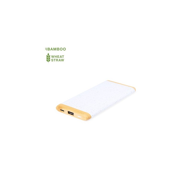 Power Bank Éco-responsable 20 000 mAh Personnalisé Golblum Pas Cher Matières : ABS Couleurs : blanc personnalisable avec votre l
