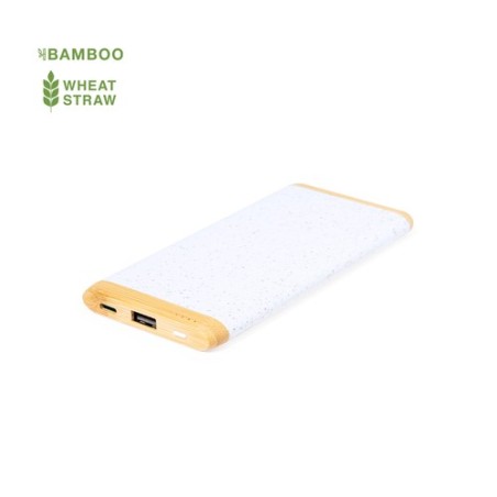 Power Bank Éco-responsable 20 000 mAh Personnalisé Golblum Pas Cher Matières : ABS Couleurs : blanc personnalisable avec votre l