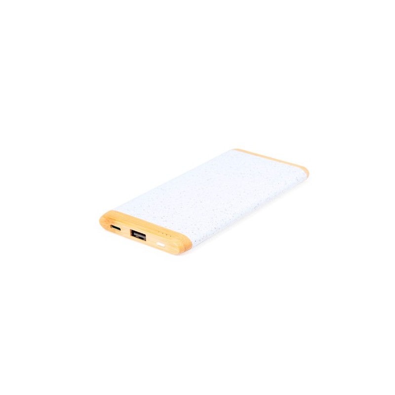 Power Bank Éco-responsable 20 000 mAh Personnalisé Golblum Pas Cher Matières : ABS Couleurs : blanc cadeau entreprise pas cher