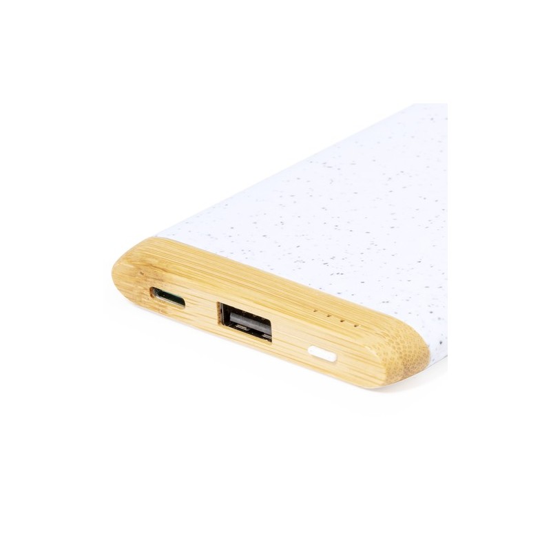 Power Bank Éco-responsable 20 000 mAh Personnalisé Golblum Pas Cher Matières : ABS Couleurs : blanc impression haute définition