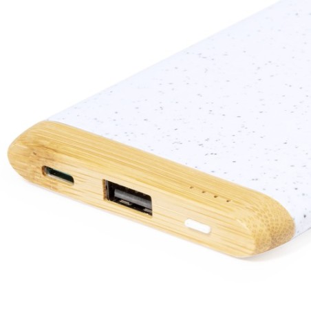 Power Bank Éco-responsable 20 000 mAh Personnalisé Golblum Pas Cher Matières : ABS Couleurs : blanc impression haute définition