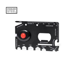 Outil Multifonction Pratique Personnalisé pas cher - Vireon Matières : acier inoxydable Couleurs : noir 2
