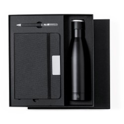Set d'Objets Publicitaires Personnalisés : Cahier, Stylo et Bouteille Isotherme Datiford pas cher