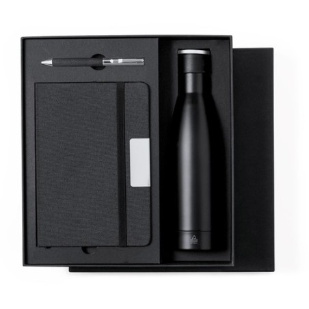 Set d'Objets Publicitaires Personnalisés : Cahier, Stylo et Bouteille Isotherme Datiford pas cher