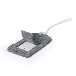 Identificateur Éco-responsable pour Valise - Filip Matières : PET recyclé Couleurs : gris impression haute définition