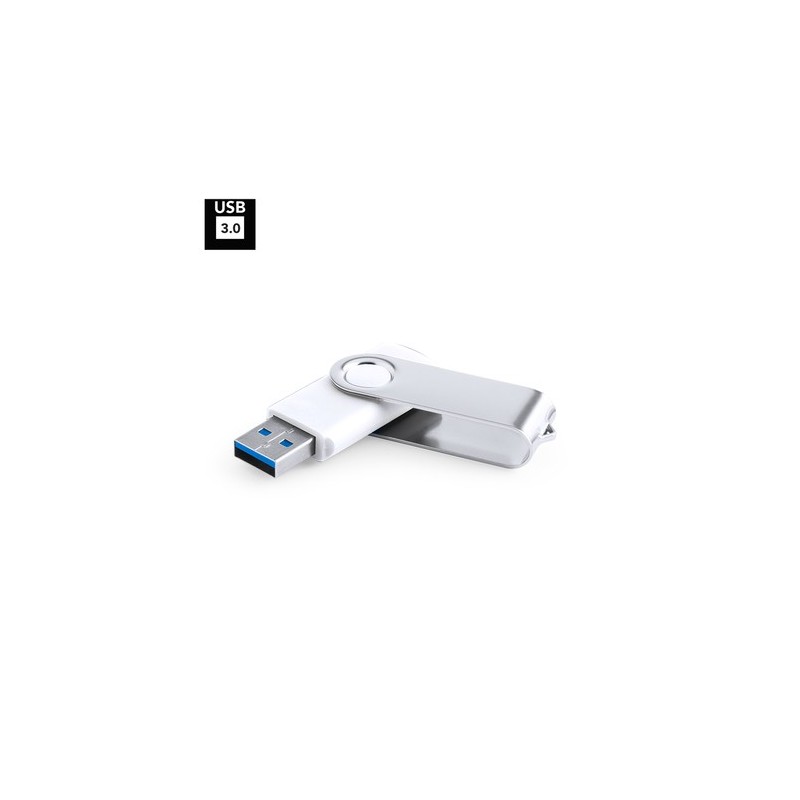 Clé USB 16GB Personnalisée Brabam Couleurs : blanc personnalisable avec votre logo