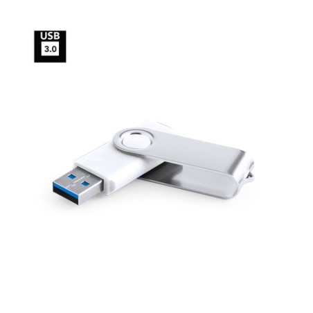 Clé USB 16GB Personnalisée Brabam Couleurs : blanc personnalisable avec votre logo