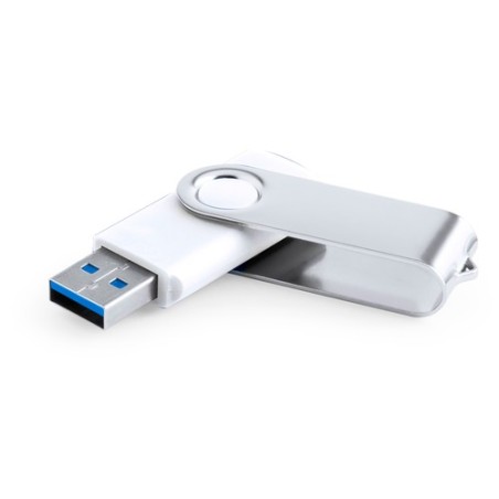 Clé USB 16GB Personnalisée Brabam Couleurs : blanc cadeau entreprise pas cher