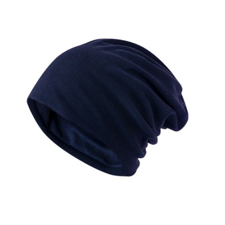 Bonnet Personnalisé Confortable et Stylé Simiut pas cher Matières : polyester Couleurs : bleu marine goodies publicitaire événem