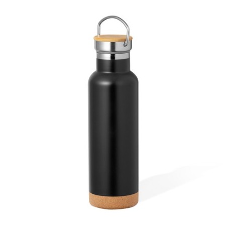 Bouteille Isotherme Thermique Personnalisée - Dixont Matières : bambou Couleurs : blanc impression logo haute qualité