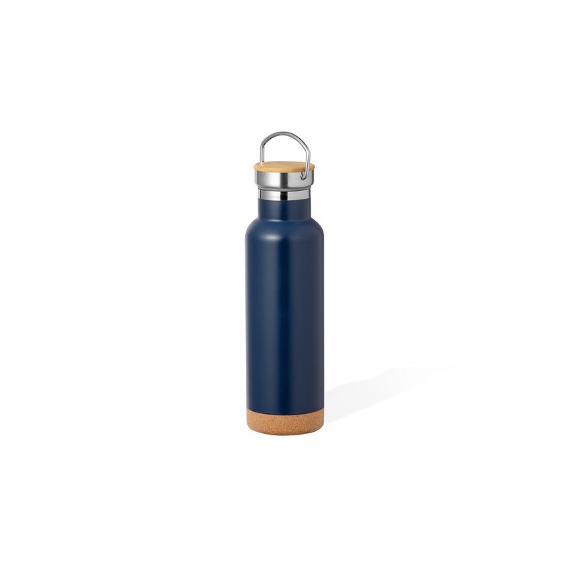 Bouteille Isotherme Thermique Personnalisée - Dixont Matières : bambou Couleurs : argenté cadeau entreprise pas cher